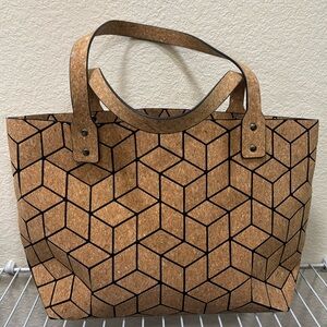 Patrizia Luca Geometric Tote Bag cork